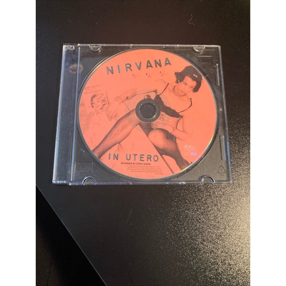 Nirvana In Utero CD 1993 Steve Albini Sub Pop‎ Geffen DGCD-24607 Grunge Rock